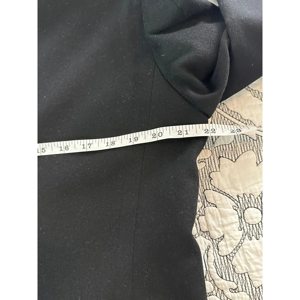 Movimento Mens Black Wool Blazer‎ Jacket Made in Italy Two Button Sport Coat 44R